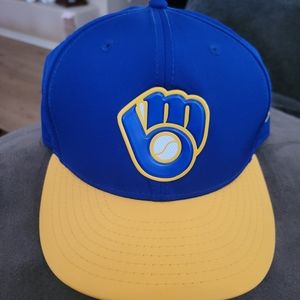 Milwaukee Brewers 100% Polyester Fitted 7 3/8 Cap